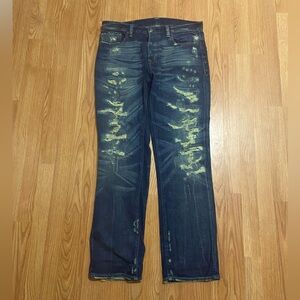 Ralph Lauren Denim & Supply Company Jeans. 34W x 32L Brown Leather Waist Logo